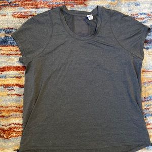 Gray workout shirt